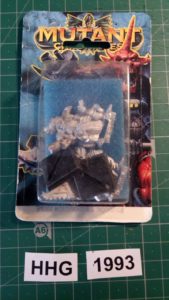 Miniature of Mutant Chronicles from the first edition of the RPG - Blue Illustrated Background 1+2